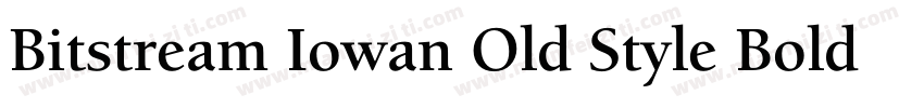 Bitstream Iowan Old Style Bold Italic BT字体转换